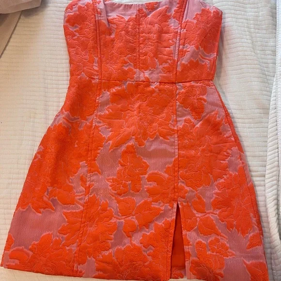 showpo orange mini dress Orange mini Showpo dress L (12-14) New